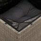 vidaXL Juego de sofás jardín con cojines 5 pzas ratán sintético gris vidaXL Juego de sofás jardín con cojines 5 pzas ratán sintético gris