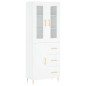 vidaXL Aparador alto madera contrachapada blanco 69,5x34x180 cm vidaXL Aparador alto madera contrachapada blanco 69,5x34x180 cm