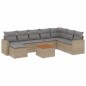 vidaXL Juego de sofás jardín con cojines beige 10 pzas ratán sintético vidaXL Juego de sofás jardín con cojines beige 10 pzas ratán sintético