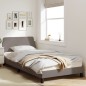 vidaXL Estructura de cama con cabecero de tela gris taupe 100x200 cm vidaXL Estructura de cama con cabecero de tela gris taupe 100x200 cm