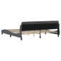 vidaXL Estructura cama con cabecero terciopelo gris oscuro 200x200 cm vidaXL Estructura cama con cabecero terciopelo gris oscuro 200x200 cm