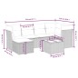 vidaXL Set sofás de jardín 7 piezas y cojines ratán sintético beige vidaXL Set sofás de jardín 7 piezas y cojines ratán sintético beige