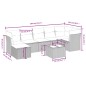 vidaXL Set de sofás de jardín 8 piezas y cojines ratán sintético negro vidaXL Set de sofás de jardín 8 piezas y cojines ratán sintético negro