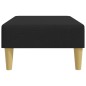 vidaXL Reposapiés de tela negro 77x55x31 cm vidaXL Reposapiés de tela negro 77x55x31 cm