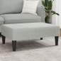 vidaXL Reposapiés de terciopelo gris claro 77x55x31 cm vidaXL Reposapiés de terciopelo gris claro 77x55x31 cm