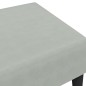 vidaXL Reposapiés de terciopelo gris claro 77x55x31 cm vidaXL Reposapiés de terciopelo gris claro 77x55x31 cm