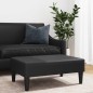 vidaXL Reposapiés de cuero sintético negro 77x55x31 cm