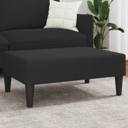 vidaXL Reposapiés de terciopelo negro 77x55x31 cm