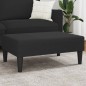 vidaXL Reposapiés de terciopelo negro 77x55x31 cm