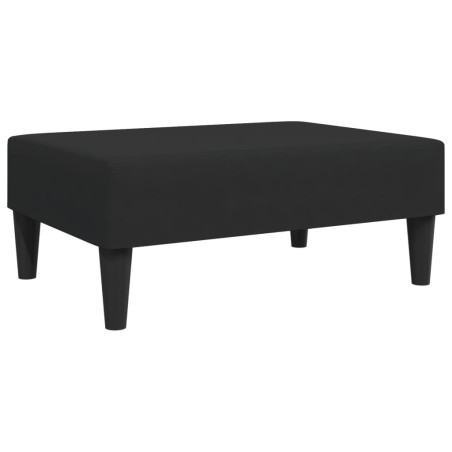 vidaXL Reposapiés de terciopelo negro 77x55x31 cm
