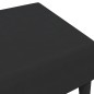 vidaXL Reposapiés de terciopelo negro 77x55x31 cm