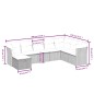 vidaXL Juego de sofás jardín con cojines beige mezcla 8 pzas ratán PE vidaXL Juego de sofás jardín con cojines beige mezcla 8 pzas ratán PE