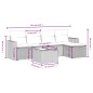 vidaXL Set de muebles de jardín 6 pzas y cojines ratán sintético gris vidaXL Set de muebles de jardín 6 pzas y cojines ratán sintético gris