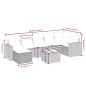 vidaXL Set de sofás de jardín 8 piezas y cojines ratán sintético negro vidaXL Set de sofás de jardín 8 piezas y cojines ratán sintético negro