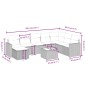 vidaXL Set de sofás de jardín 8 piezas y cojines ratán sintético negro vidaXL Set de sofás de jardín 8 piezas y cojines ratán sintético negro