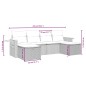 vidaXL Set de muebles de jardín 5 pzas y cojines ratán sintético negro