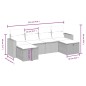 vidaXL Set de muebles de jardín 6 pzas y cojines ratán sintético gris vidaXL Set de muebles de jardín 6 pzas y cojines ratán sintético gris
