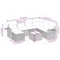vidaXL Set de sofás de jardín 8 piezas y cojines ratán sintético negro vidaXL Set de sofás de jardín 8 piezas y cojines ratán sintético negro