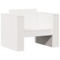 vidaXL Juego de muebles de jardín 2 piezas madera maciza pino blanco vidaXL Juego de muebles de jardín 2 piezas madera maciza pino blanco