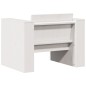vidaXL Juego de muebles de jardín 2 piezas madera maciza pino blanco vidaXL Juego de muebles de jardín 2 piezas madera maciza pino blanco