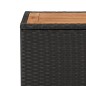vidaXL Set comedor de jardín 3 pzas con cojines ratán sintético negro vidaXL Set comedor de jardín 3 pzas con cojines ratán sintético negro
