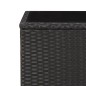 vidaXL Set comedor de jardín 3 pzas con cojines ratán sintético negro vidaXL Set comedor de jardín 3 pzas con cojines ratán sintético negro