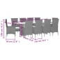vidaXL Set comedor de jardín 7 pzas con cojines ratán sintético beige vidaXL Set comedor de jardín 7 pzas con cojines ratán sintético beige