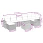 vidaXL Set de sofás de jardín 8 piezas y cojines ratán sintético negro vidaXL Set de sofás de jardín 8 piezas y cojines ratán sintético negro