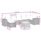 vidaXL Set de sofás de jardín 8 piezas y cojines ratán sintético negro vidaXL Set de sofás de jardín 8 piezas y cojines ratán sintético negro