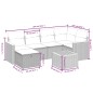 vidaXL Set de comedor de jardín 7 pzas y cojines ratán sintético negro vidaXL Set de comedor de jardín 7 pzas y cojines ratán sintético negro