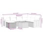 vidaXL Set de sofás de jardín 8 piezas y cojines ratán sintético negro vidaXL Set de sofás de jardín 8 piezas y cojines ratán sintético negro