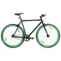vidaXL Bicicleta de piñón fijo negro y verde 700c 51 cm vidaXL Bicicleta de piñón fijo negro y verde 700c 51 cm