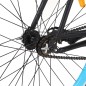 vidaXL Bicicleta de piñón fijo negro y azul 700c 59 cm vidaXL Bicicleta de piñón fijo negro y azul 700c 59 cm