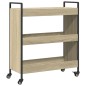 vidaXL Carrito de cocina madera de ingeniería roble Sonoma 70x30x82 cm