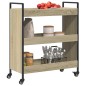 vidaXL Carrito de cocina madera de ingeniería roble Sonoma 70x30x82 cm