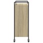 vidaXL Carrito de cocina madera de ingeniería roble Sonoma 70x30x82 cm