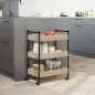 vidaXL Carrito de cocina madera de ingeniería roble Sonoma 50x30x70 cm vidaXL Carrito de cocina madera de ingeniería roble Sonoma 50x30x70 cm