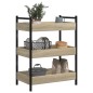 vidaXL Carrito de cocina madera de ingeniería roble Sonoma 50x30x70 cm vidaXL Carrito de cocina madera de ingeniería roble Sonoma 50x30x70 cm