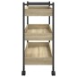vidaXL Carrito de cocina madera de ingeniería roble Sonoma 50x30x70 cm vidaXL Carrito de cocina madera de ingeniería roble Sonoma 50x30x70 cm