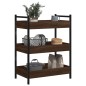 vidaXL Carrito de cocina madera de ingeniería marrón roble 50x30x70 cm vidaXL Carrito de cocina madera de ingeniería marrón roble 50x30x70 cm