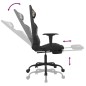 vidaXL Silla gaming con reposapiés tela negro camuflaje vidaXL Silla gaming con reposapiés tela negro camuflaje