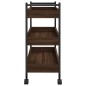 vidaXL Carrito de cocina madera de ingeniería marrón roble 50x30x70 cm vidaXL Carrito de cocina madera de ingeniería marrón roble 50x30x70 cm