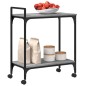 vidaXL Carrito de cocina madera ingeniería gris Sonoma 60,5x31x72,5 cm vidaXL Carrito de cocina madera ingeniería gris Sonoma 60,5x31x72,5 cm