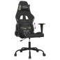 vidaXL Silla gaming con reposapiés tela negro camuflaje vidaXL Silla gaming con reposapiés tela negro camuflaje