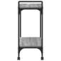 vidaXL Carrito de cocina madera ingeniería gris Sonoma 60,5x31x72,5 cm vidaXL Carrito de cocina madera ingeniería gris Sonoma 60,5x31x72,5 cm