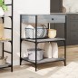 vidaXL Carrito de cocina madera ingeniería gris Sonoma 60x48x89,5 cm