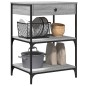 vidaXL Carrito de cocina madera ingeniería gris Sonoma 60x48x89,5 cm