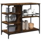 vidaXL Carrito de cocina madera ingeniería roble ahumado 100x45x89,5cm vidaXL Carrito de cocina madera ingeniería roble ahumado 100x45x89,5cm