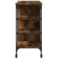vidaXL Carrito de cocina madera ingeniería roble ahumado 100x45x89,5cm vidaXL Carrito de cocina madera ingeniería roble ahumado 100x45x89,5cm