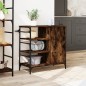 vidaXL Carrito de cocina de madera roble ahumado 87,5x38,5x84,5 cm vidaXL Carrito de cocina de madera roble ahumado 87,5x38,5x84,5 cm